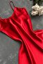 Red Satin Nightgown - 5