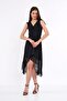 Chiffon Zero Sleeve Elastic Waist Dress