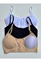 3-Piece Young Girls' Training Bra with Rope Straps and Pads Half Singlet Bustier - Dondeza & Tutku Sales Store - 5