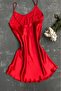 Red Satin Nightgown - 4