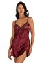 Satin Nightgown with Lace Detail - 3