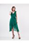 Chiffon Zero Sleeve Elastic Waist Dress - 4