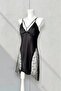Satin Nightgown with Lace Detail