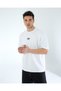 Oversize Unisex Printed T-Shirt Barcode White