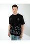Oversize Unisex Printed T-Shirt Intrusion Black - 5