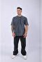 Unisex Lescho Embroidered Special Wash Oversize T-Shirt - 3