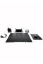Yenice Desk Set with Name Tag and Double Pen Black 6 Pieces - 5