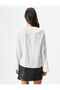 Ruffled Shirt with Tie Detail Long Sleeve - 4