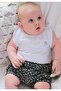 Flower Patterned Shorts Set 0-4 Years Ecru