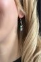 Quartz Natural Stone Steel Children's Earrings |   Love Series
