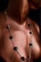 Planet Natural Stone Steel Necklace |   Collection - 6