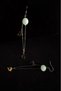 Aquamarine natural stone whale charm steel earrings | vishuddha series - 2