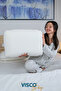 Visco Pillow Ergonomic Pillow Risus Viscose Pillow with Case 60X40X15 cm