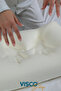 Visco Pillow Ergonomic Pillow Risus Viscose Pillow with Case 60X40X15 cm - 2