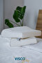 Orthopedic Visco Pillow Neck Support Pillow Aylona Natural Viscose with Cover 55X35X11-7 cm - 7