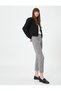 Carrot Trousers with Suede Look Elastic Waist - 2