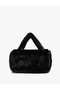 Plush Mini Crossbody Bag with Flap Zipper - 2