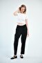 Clothing Plus Size Gabardine Mom Fit Classic Trousers Black - 4