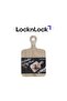 Ping Pong Wooden Cutting Board - Durable Natural Rubber Wood with Hanging Hole
