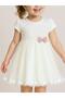 Girl's Bow Detailed Tulle Dress - 5
