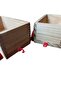 Vintage Wooden Wagon 2 Pieces & 9X5X5 cm - 3