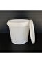 4 Pieces 10 Lt Plastic Bucket - 10 Lt with Handle Suitable for Traveling with Anti-Smelly Locked Lid