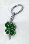 Green Four Leaf Clover Metal Keychain, Gift Keychain - 4