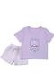 Girl's Shine Written Cotton Shorts Set - 7