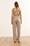 Women's Stone Strap Belted Pocket Jumpsuit Tlm-19000162 - 6