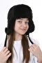 قبعة شتوية من الجلد الطبيعي فروي Ushanka Pilot للجنسين