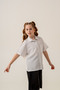 Girl's Baby Collar Half Sleeve Shirt 3171