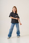 Girl's Short Sleeve Striped Shirt 3170 - 2