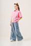 Girl's Short Sleeve Striped Shirt 3170 - 4