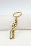 Gold Colored K. Atatürk Signed Metal Keychain, Gift Keychain - 5