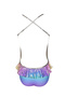 Strappy Shiny Textured Seashell Print Multi-Ruffle 50Uv Girls Swimsuit by Nessi Byrd - 2