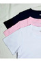 Girls' 3 Pack Dye Hearts-Cats-Florida Printed Combed Cotton T-Shirt (Pink-White-Black) - 3