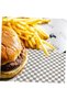 50Pcs Black Gingham Ready-Made Fastfood Wrapping Paper 50Pcs - 4