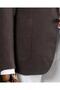 Italian Style Slim Fit Mono Collar Men's Jacket Brown T13787 - 3
