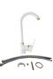 White Gold Intermittent Delta Kitchen Sink Faucet - 5