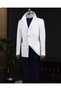 Italian Style Slim Fit Sports Men's Jacket Ecru T13748