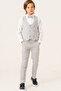 Boy's Suit with Linen Vest - 3