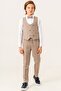 Boy's Suit with Linen Vest - 5