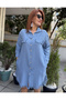 Tassel Detailed Tunic/Dress Blue