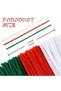 150 Pieces of Red, White, Dark Green Colored Chenille, Flower Making Kit, Fuzzy Wire, 30 Cm, Plush Wire - 2