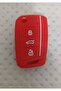 Vw Golf 7 Tiguan Polo T-Roc T-Cross Seat Skoda Switch Case with Honeycomb Pattern Red White