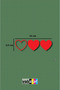 3 Pack Red Heart Auto Sticker Motor Helmet Sticker 12X3,5 cm - 4