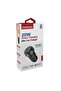 شاحن سيارة DriveGear-20W - 20W USB-C PD + 18W QC3.0، منفذ مزدوج صغير، تصميم كربوني - أسود - 7