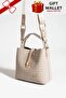 Women's 3 Compartment Crossbody Bag Shoulder Bag and Wallet Combination