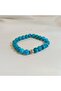 Men's Turquoise Stone Bracelet - Handmade Stylish Gift Energy Stone Beaded Design Men's Bracelet