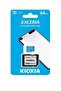 بطاقة ذاكرة MicroSD سريعة القراءة Kioxia Exceria Lmex1L064Gg2 سعة 64 جيجابايت وسرعة قراءة 100 ميجابايت/ثانية - 2